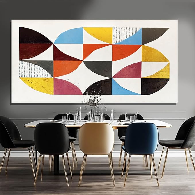 White and Gold Wall Paintings Block Canvas Wall Decor Contemporary Hanging Wall Art 29"x58" Decorations for Living Room Kitchen