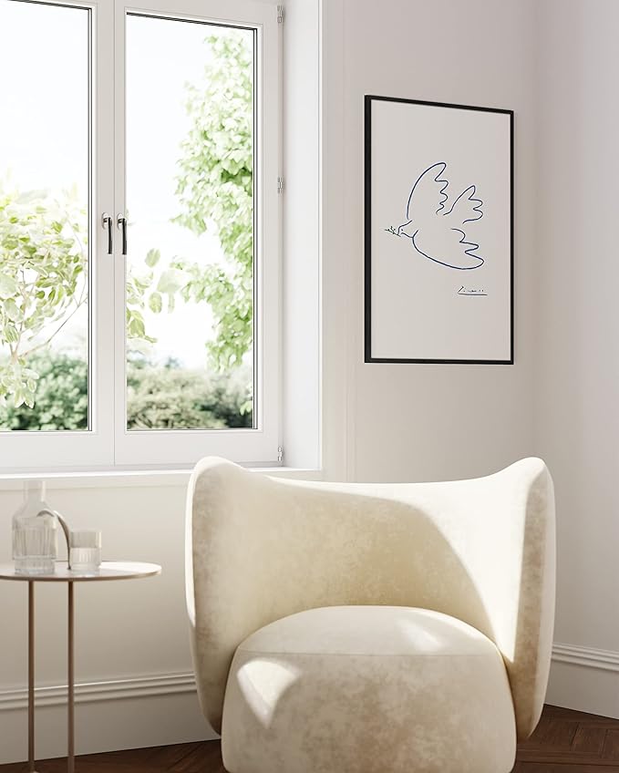 HAUS AND HUES 24"x36" Black Oak Wood Frames -24"x36" Picture Frames for Wall, 24"x36" Black Picture Frame, Poster Frame 24"x36" Frames for Wall, 24"x36" Poster Frame Black, Frames 24"x36"