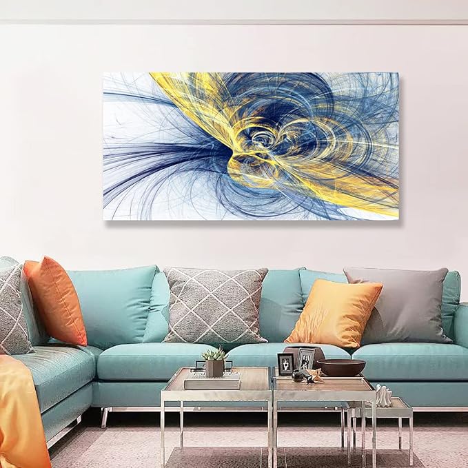 Abstract Pictures Canvas Wall Art for Living room Bedroom or Bathroom Wall Decor,Abstract art Wall Art Print Paitnings for home Decor,Line drawings Waterproof Stretched Ready to Hang-24x48inches