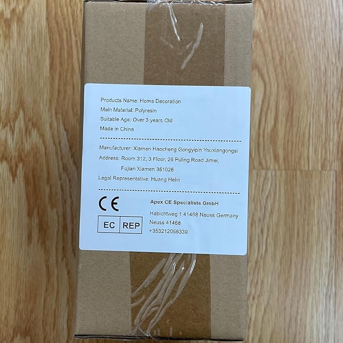 HAUCOZE 3pcs Christmas Figurine Decor Tree Statue Modern Sculpture Home Gifts Table Centerpiece Crafts Ceramic Arts 5.9inch