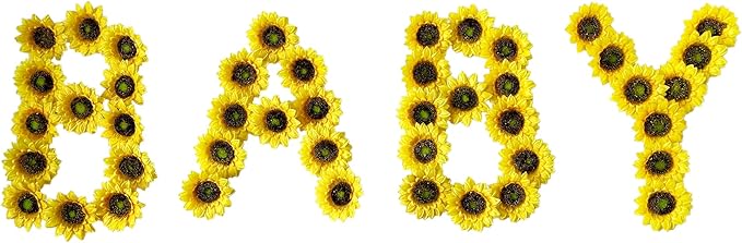 Ukeler 50pcs 3.5'' Artificial Sunflower Heads Bulk Yellow Sunflower Artificial Flowers Faux Silk Sunflower Decoration for Baby Shower Home Christmas Tree Wedding Birthday Party Garden Decor