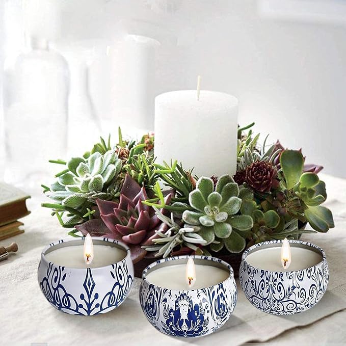 Scented Candles Gifts Set 16 Pack Soy Wax Travel Tin Jar Candles for Home 2.5 OZ for Mom for Christmas, Birthday, Thanksgiving, Mother's Day