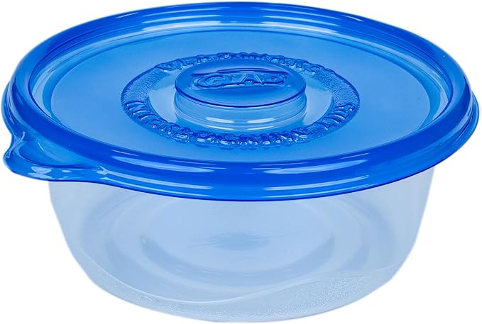 Glad GladWare Big Bowl Food Storage Containers, Large Round Bowl Holds 48 Ounces of Food Food Storage Containers for Everyday Use to Preserve Freshness, 3 Count