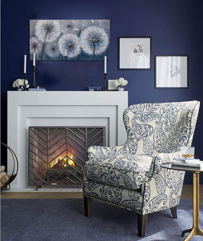 Dandelion Painting Wall Art Canvas Print Picture for Living Room Large White Flower Flora Home Bedroom Decoration Modern Framed Artwork Decor, 20x40