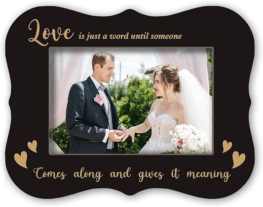 2025 Wedding Photo Frames - This Was My Favorite - Wedding Gifts For Newlyweds, 2025 Black Wedding Wood Picture Frame, Placeable 4 x 6 horizontal photo, for Home Bedroom Decoration - A13