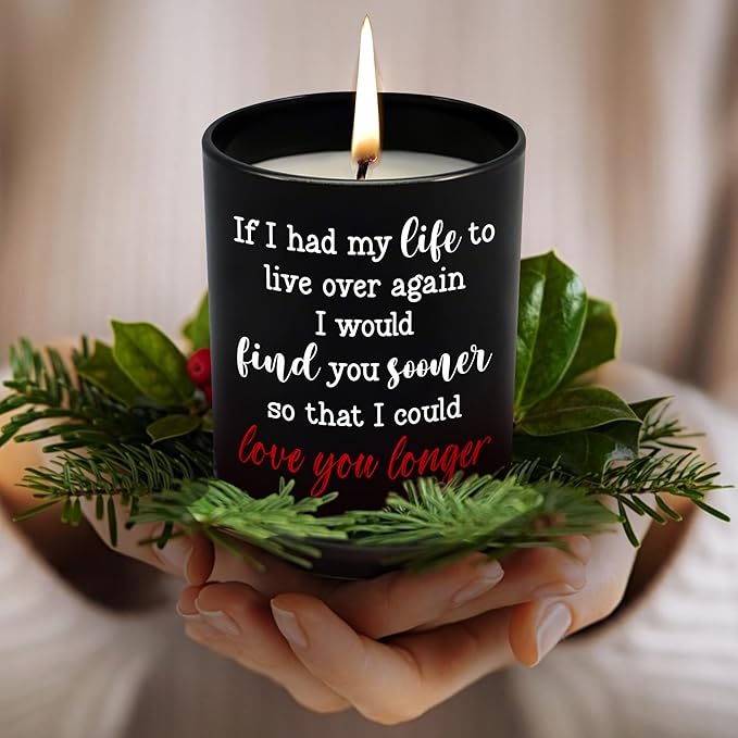 Anniversary Wedding Gifts for Women Men - Long Lasting Vanilla Lavender Scented Candle 10 Oz - Anniversary Wedding Gifts for Him Her, Wife Husband Birthday Gift, Couple Gift for Boyfriend