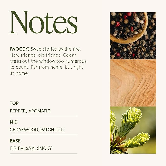 LA JOLIE MUSE Christmas Candle, Cedarwood & Cypress Holiday Gifts, 75 Hours Long Burning, Natural Soy Candle Gift, Fancy Jar Decorative