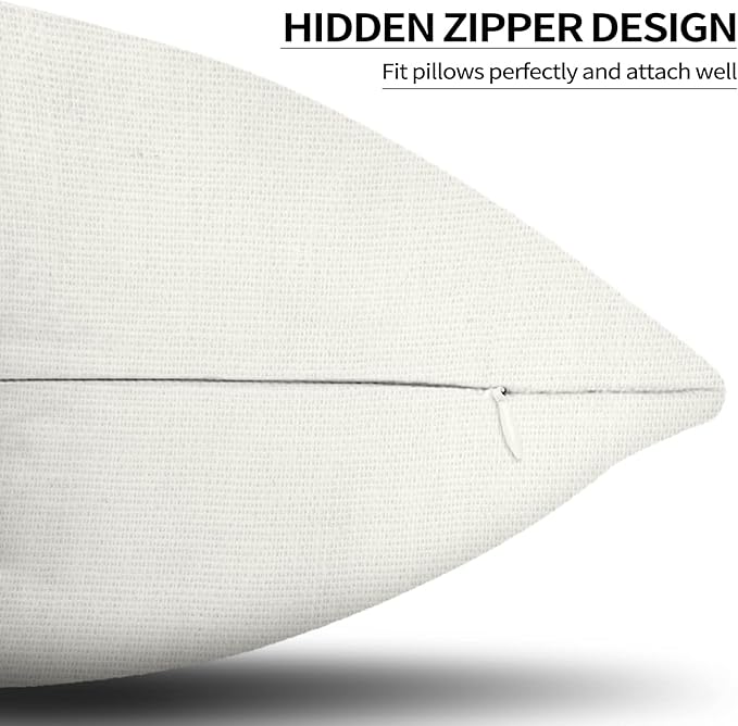 COMMINY Blue Grey Pillow Covers 20x20 Set of 6 Decorative Daisy Flower Throw Pillow Cover for Couch Modern Farmhouse Cushion Cover for Living Room Bed Patio Home Decor