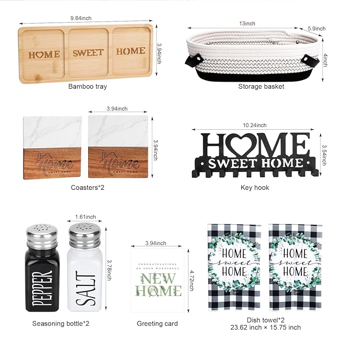 House Warming Gifts New Home,Unique Housewarming Baskets for Couples, Clients, Women, Men, Closing Gift for Home Buyers Realtors,First House Gift Ideas, New Apartment