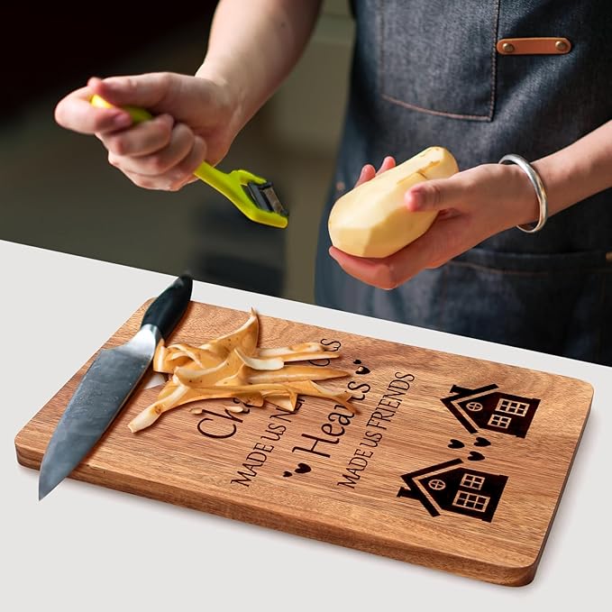 Neighbor Gifts Wooden Charcuterie Boards Cool Housewarming Christmas Presents for Neighbors Friends Thank You Welcome Gifts for New Neighbors Cutting Board Appreciation Xmas Neighborly Gifts