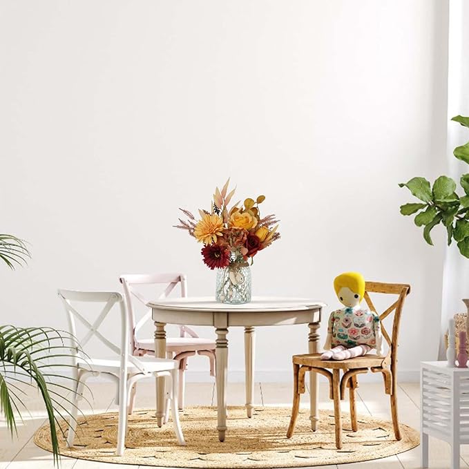 Leftover Fake Fall Flowers in Vase,Fall Flower Arrangements,Fall Floral Arrangement,Fall Table Decor,Fall Centerpieces for Tables,Fall Kitchen Decor,Fall Coffee Table Decor