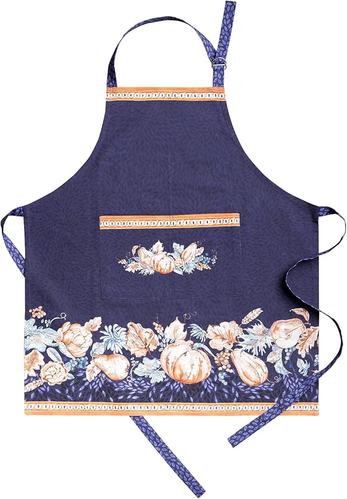 Maison d' Hermine 100% Cotton Apron for women with Pocket Kitchen Chef Apron for Men Cooking Gardening Server Waitress