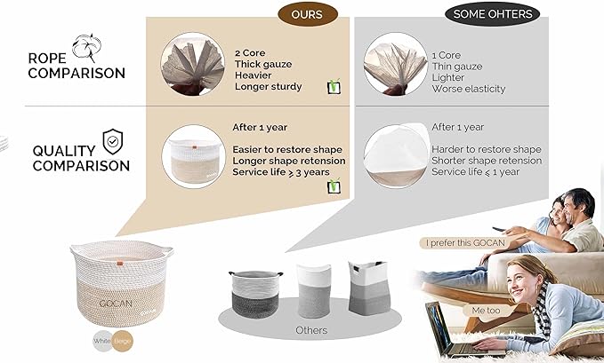 Storage Basket Large Laundry Basket D55XH35cm Collector Storage Basket for Blankets Pillows Clothes Baskets with Handles for Children's Room Brown XXXL