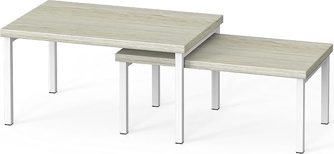 Simple Houseware Wooden Top Expandable Stackable Kitchen Cabinet and Counter Shelf Organizer, Maple