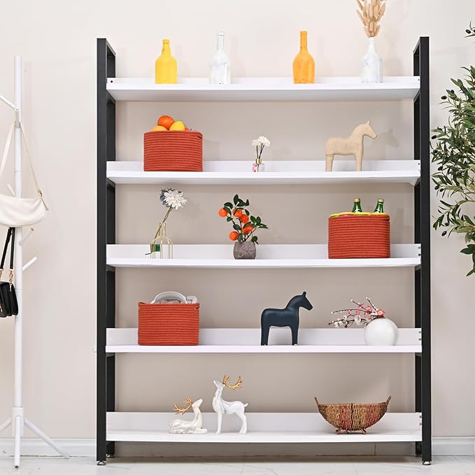 Small Storage Baskets for Organizing, Organizer Bins for Shelves, Small Woven Baskets for Storage, Red Baskets for Gifts, Organization Bins, Baskets for Decor, 9.7"×9.7"×7" (3 Packs) Brick Red