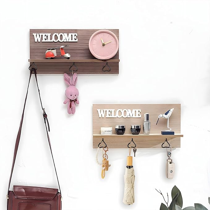 Lamp Wire Hook，Heart-Shaped Screw-in Wall Hooks for Outdoor Decor, Champagne Metal, Key Hook，Decorative Plant Hanging，Clothes Hook (Black, 25Pcs)