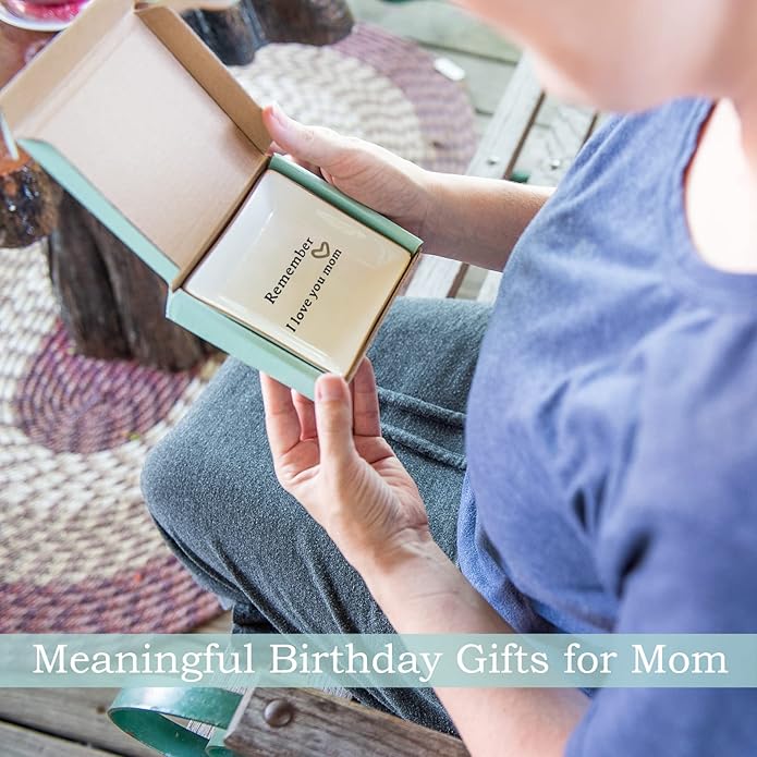 HOME SMILE Ceramic Ring Dish Jewelry Tray for Mom Sister Friends