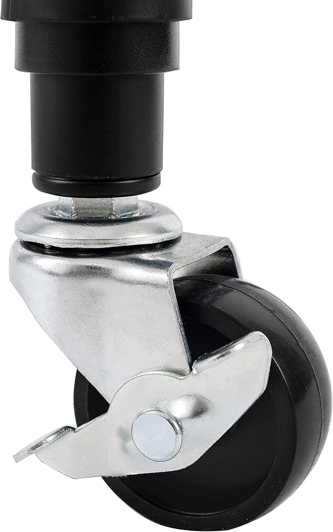 Seville Classics Solid Steel Wire Shelving Storage Unit Adjustable Shelves Organizer Rack, for Home, Kitchen, Office, Garage, Bedroom, Closet, Black, 4-Tier, 36" W x 14" D