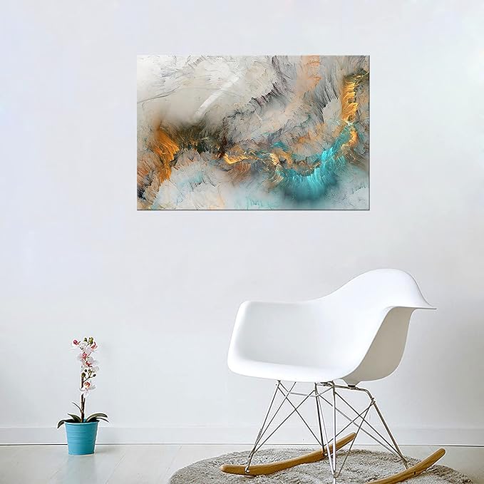 XXMWallArt FC3269 Abstract Canvas Wall Art Fancy Paint Canvas Print Painting Artwork for Living Room Bedroom Kitchen Home and Office Wall Decor