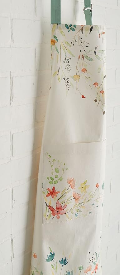 Maison d' Hermine 100% Cotton Apron for women with Pocket Kitchen Chef Apron for Men Cooking Gardening Server Waitress