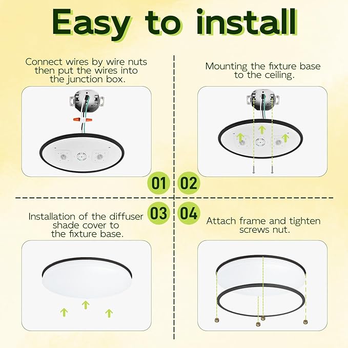 hykolity 32 Inch Oval LED Ceiling Light, 60W, 4000LM, 2700K/3000K/3500K/4000K/5000K Adjustable, Oil Rubbed Bronze Finish Dimmable Flushmount Ceiling Light for Bedroom, Living Room