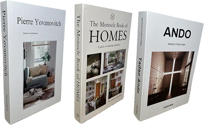 Set of 3 Faux Decorative Books for Coffee Table, Shelf Decor, Bookshelf Decor. Lightweight Cardboard Perfect for Decor Book Styling on Coffee Table, Entrance Table or Bookshelf.