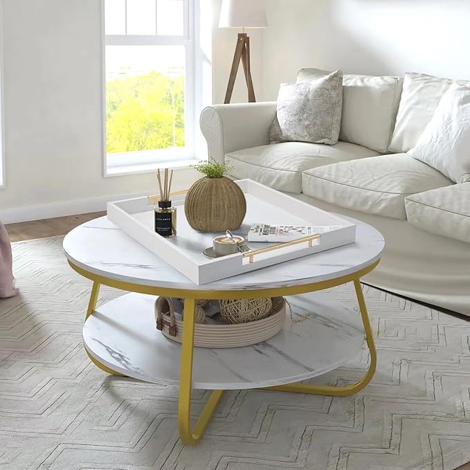 White Leather Large Ottoman Tray for Living Room,Stylish Square Decorative Tray for Coffee Table,Versatile Serving Trays with Handles for Party