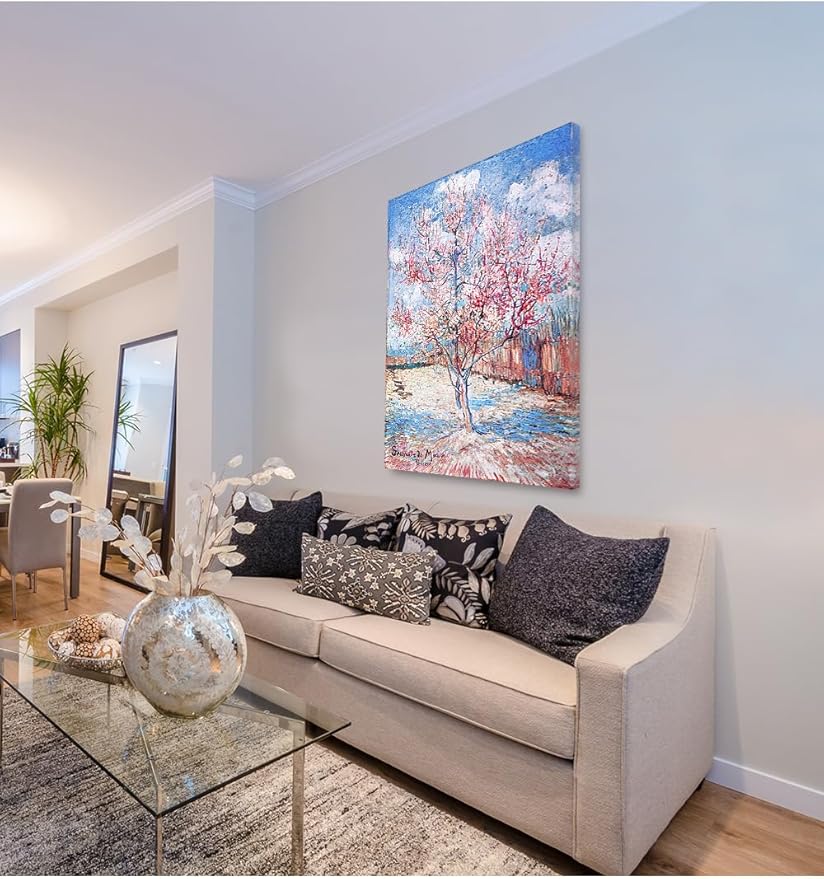 DECORARTS - Reminiscence of Mauve. Vincent Van Gogh Reproductions. Giclee Print for Wall Decor. 32x40