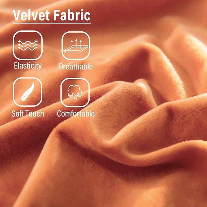 Lazy Chair with Ottoman, Modern Chair with Folding Footrest, Lounge Accent Chair, Comfortable Reading Chair, Oversized Armchairs for Bedroom, Study, Living Room, Courtyard (Velvet Orange)