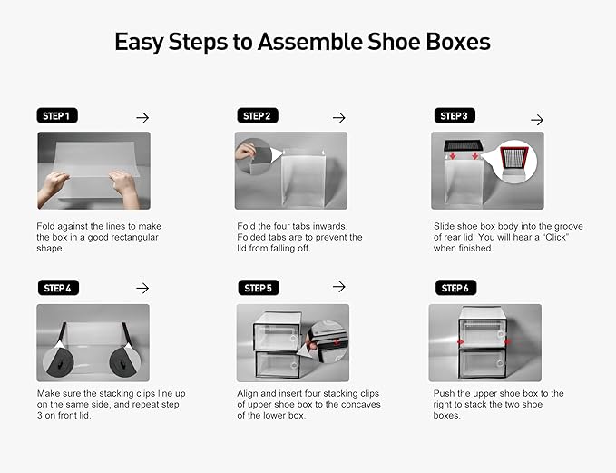 Kuject X-Large Shoe Storage Boxes Organizers Clear Plastic Stackable 12 Pack, Shoe Rack & Holder Substitute, Sneaker Containers, Toy Storage Organizer Bins for Entryway, Closet, Under Bed, Blue