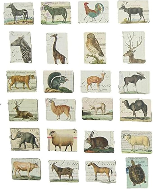 24-pcs magnetic fridge magnets refrigerator sticker home decoration accessories magnet paste arts crafts (animal)