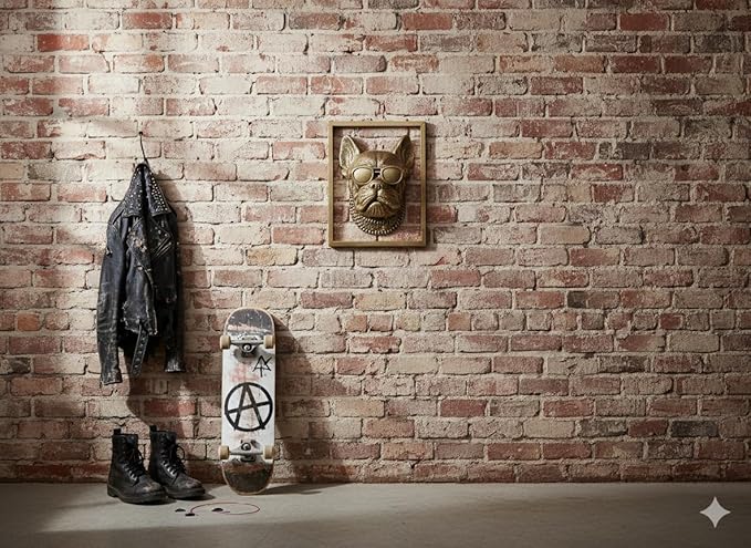 Animal Heads Wall Decor (Includes Metal Frame) Resin Animals Sculptures Head Wall Hanging Decoration Gold vintage Wall Sculpture for Living Room Bedroom Office(Cigar dog)