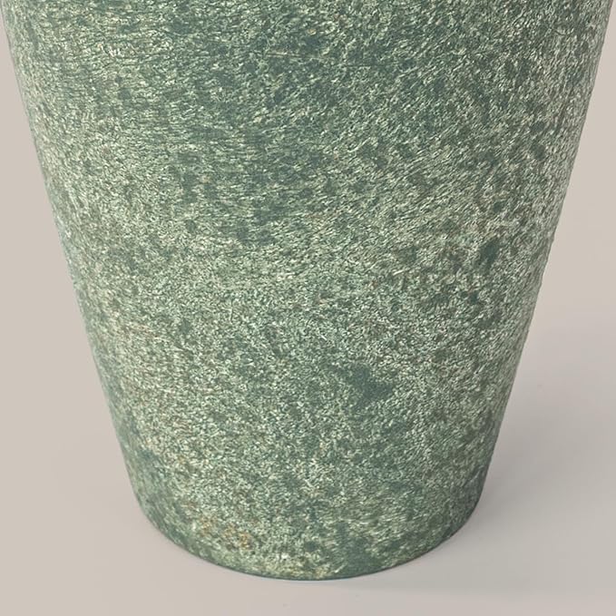 Ceramic Flower Vase Home Decor - 9.2 inch Large Farmhouse Table Vases, Rustic Decorative Vases for Kitchen Living Room Coffee Dining ShelfMantel Decoration