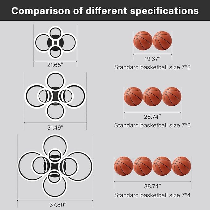 Modern LED Ceiling Light, Black 6 Rings Flush Mount Ceiling Light, 4000K Lighting Fixture Ceiling Lamp for Kitchen, Bedroom, Living Room, Laundry Room