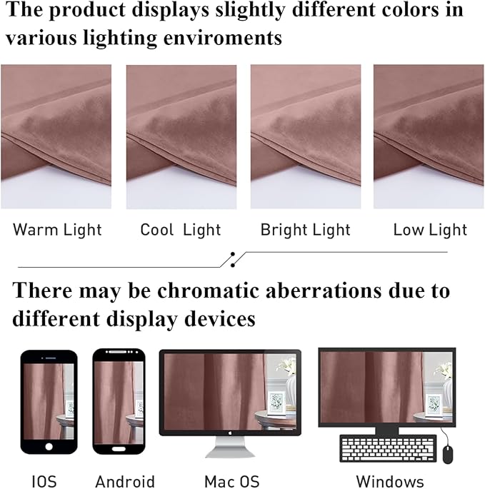 StangH Wild Rose Bedroom Curtains 105 inches Long Pink Girls Curtains Back Tab Thermal Insulated Window Drapes for Office Elegant Home Decor, W52 x L105, 2 Panels