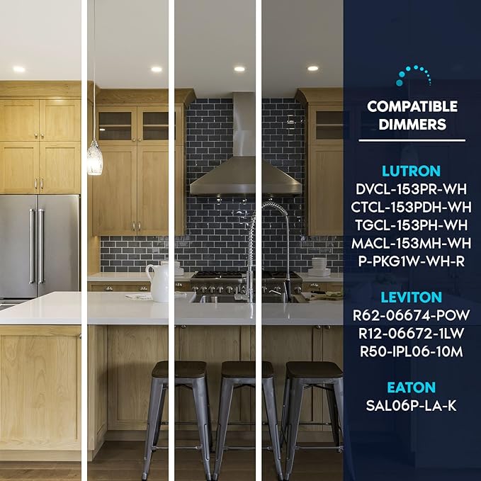 LUXRITE 12-Pack 5 Inch Ultra Thin LED Recessed Light with Junction Box, 12W, Color Selectable 2700K | 3000K | 3500K | 4000K | 5000K, Dimmable Wafer Lights, 1000 Lumens, ETL & Energy Star, IC Rated