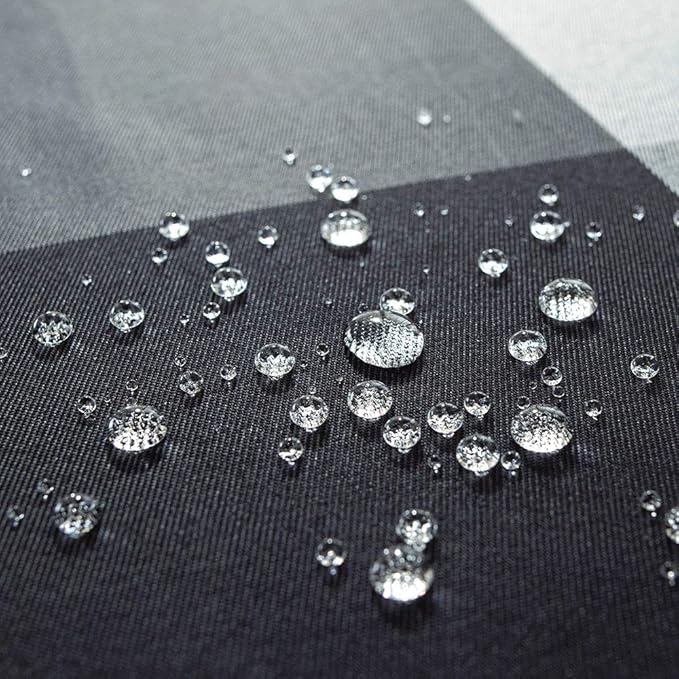 Round Tablecloth Checkered Style Polyester Table Cloth Dust-Proof Wrinkle Resistant Heavy Weight Table Cover for Kitchen Dinning Tabletop Decoration (Round,70" (4-6 Seats), Grey)