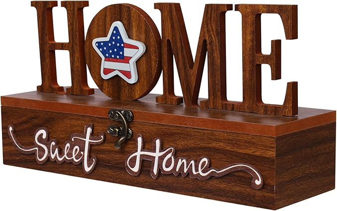 Interchangeable Home Sweet Home Sign, Wooden Seasonal Tabletop Plaque Decorations, for All Seasonal Desktop House Living Room Indoor Decor.