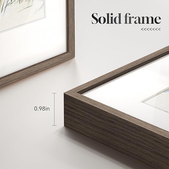 Framed Coastal Colorful Coral Wall Art for Living Room, 3 Piece Beach Ocean Seascape Artwork for Walls, Large Watercolor Marine Plants Pictures Prints for Bedroom Hallway Kitchen Wall Decor, 16x24 In