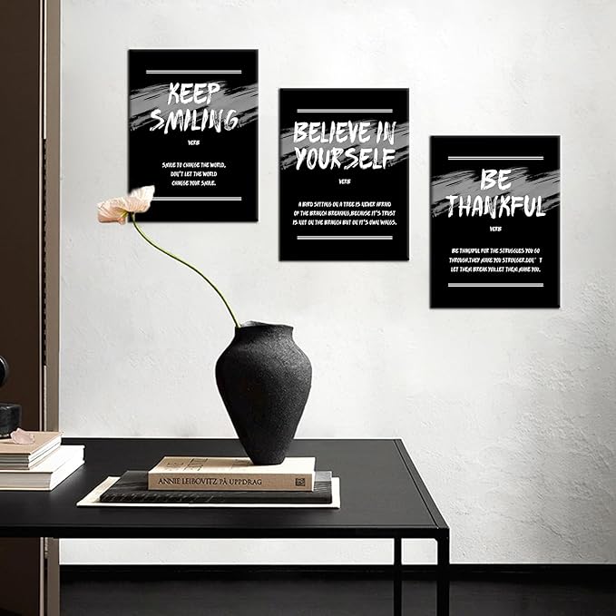 Inspirational Canvas Wall Art Office Decor Motivational Entrepreneur Quotes Poster Print Sign Artwork Picture Painting for Modern Home Bedroom Bathroom Gym Stretched and Framed [36''W x 16''H]