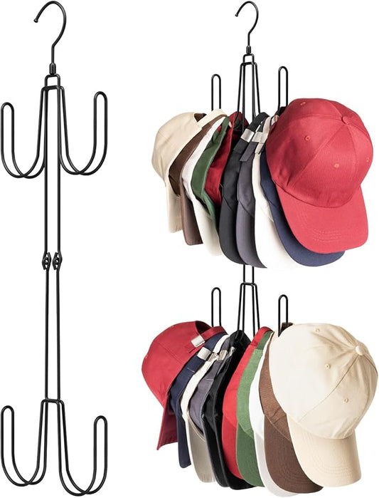 Hat Hangers for Closet, Stainless Steel Hat Organizer, Hat Racks for Baseball Caps, Cap Organizer for Baseball Caps, 1 Pack Brand: NANATI