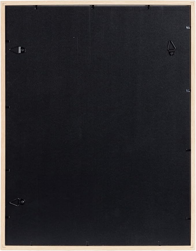 Kate and Laurel Gibson Modern Wall Picture Frame Set of 3; 14x18 matted to 11x14; White and Natural; Modern Three-Piece Frame Set for Gallery Wall Frame Set in Living Room Wall Decor