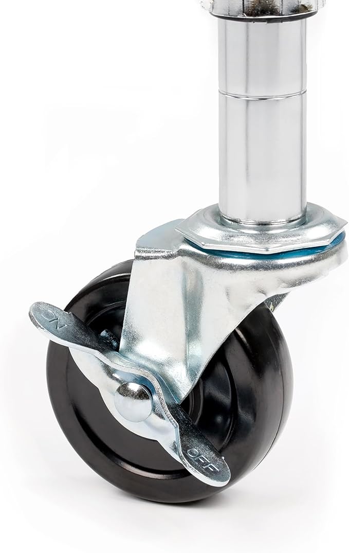 Seville Classics Solid Steel Wire Shelving Storage Unit Adjustable Shelves Organizer Rack, for Home, Kitchen, Office, Garage, Bedroom, Closet, Steel, 4-Tier, 36" W x 14" D