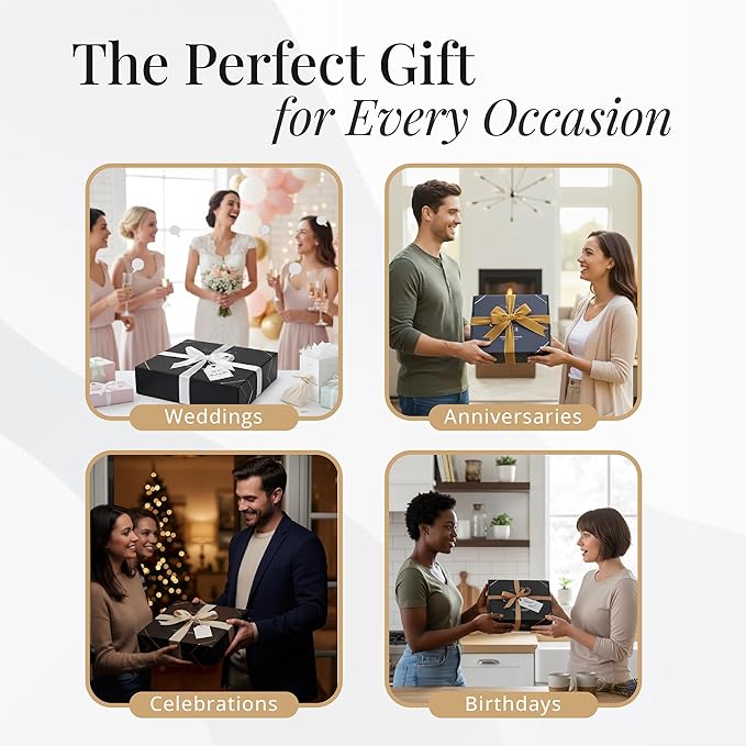 Charcuterie Board Set – Bamboo Cheese Platter with Knives, Bowls & Round Tray – Eco-Friendly Gift for Housewarming, Weddings & Parties – Wood Serving Board for Entertaining