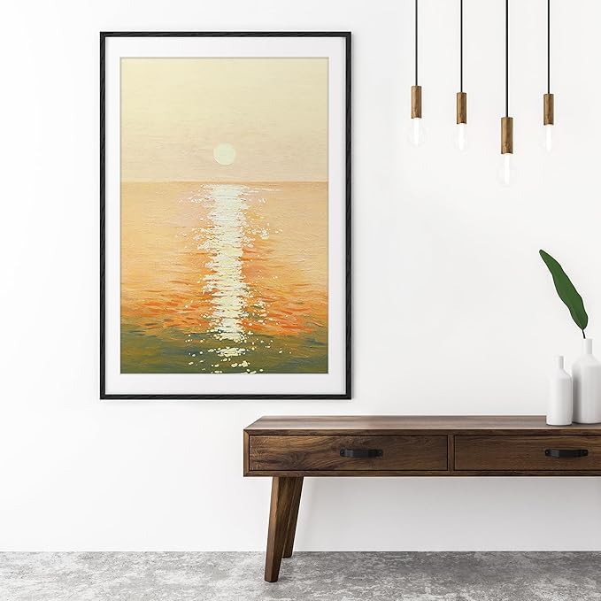 27x40 Black Wood Picture Frame, 27 x 40 Poster Frame for Wall - Solid Oak Wood & Tempered Glass, Rustic Wood 27 by 40 Frames, 27x40 Picture Frame Matted to 24x36, Large Art Frames 27 x 40, 1 Pack