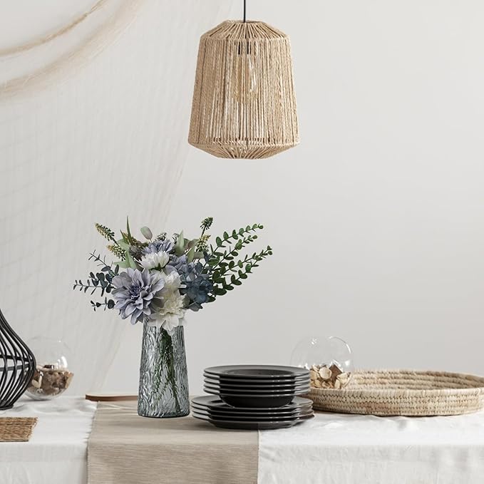 Leftover Fake Flowers in Vase,Artificial Flowers,Table Centerpieces for Dining Room,Fauk Flowers in Vase,Kitchen Decor,Coffee Table Decor