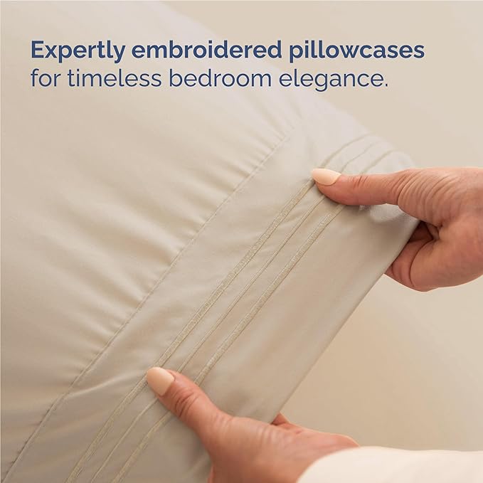 Twin XL Size 3 Piece Sheet Set - Comfy Breathable & Cooling Bed Sheets Set - Hotel Luxury Bedding for Women, Men, Kids, Teens, Boys & Girls - Deep Pockets, Ultra-Soft, Wrinkle Free - Oeko-Tex - Wheat