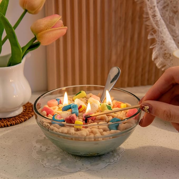 Magic Gem Charms Cereal Bowl Scented Candle