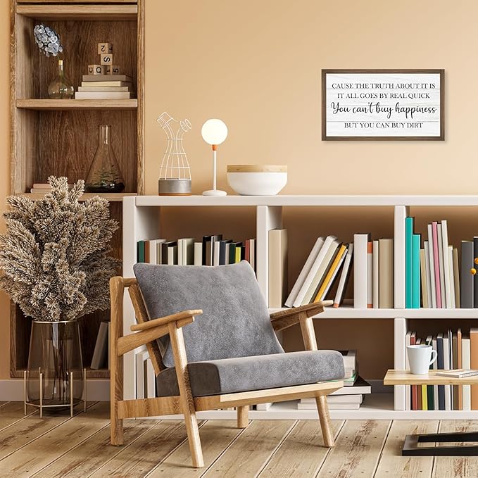 Buy Dirt Bible Verse Wooden Box Sign Decor,10.3 * 6 Inches,Funny Rustic Religious Sign for Christian Home Dining Room Kitchen Counter Tabletop Wall Decor