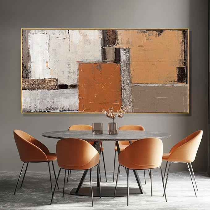 SDYA Yellow Canvas Decor Colorful Abstract Wall Art 29"x58" Decorations for Living Room Wall Decor Dining Room Modern Posters for Bedroom